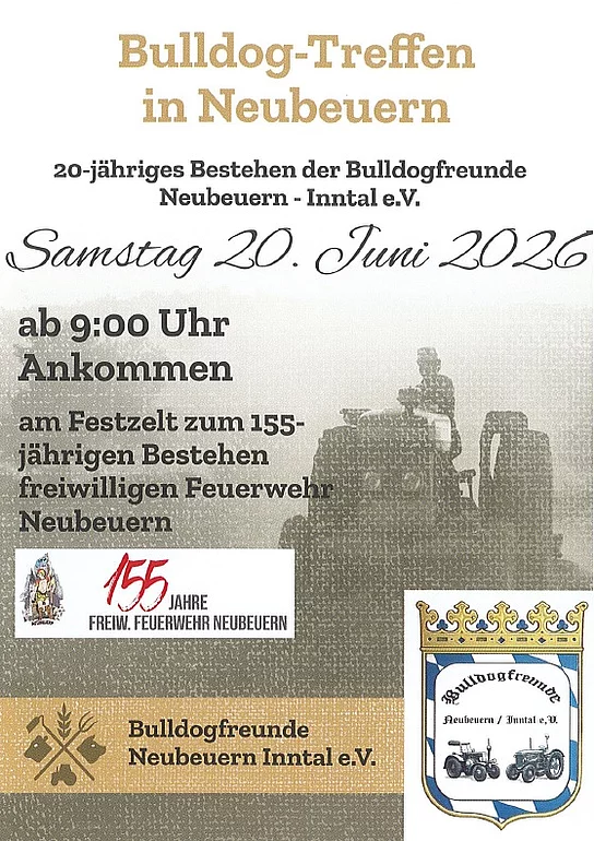 Flyer zum Bulldogtreffen 2026