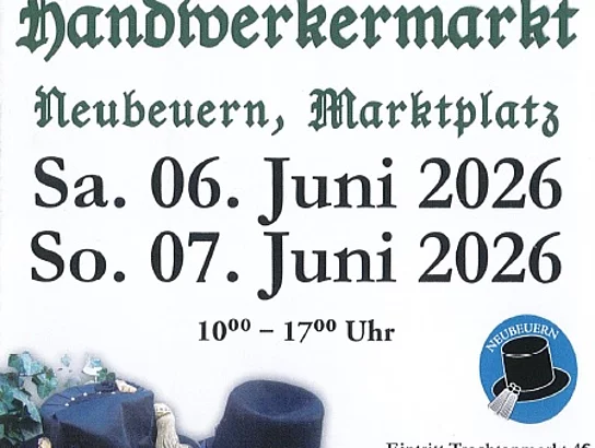 Flyer zum Trachtenmarkt am 6. und 7. Juni 2026