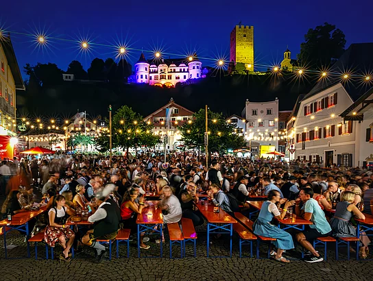Marktbeleuchtung Atmosphäre