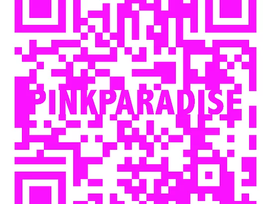 QR Code enthält Informationene zur Künstlergruppe PINKPARADISE