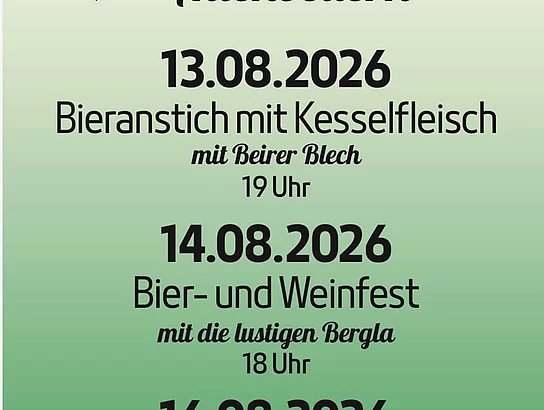 Flyer zum 40jähreigen Jubiläum des Burschenvereins Altenbeuern